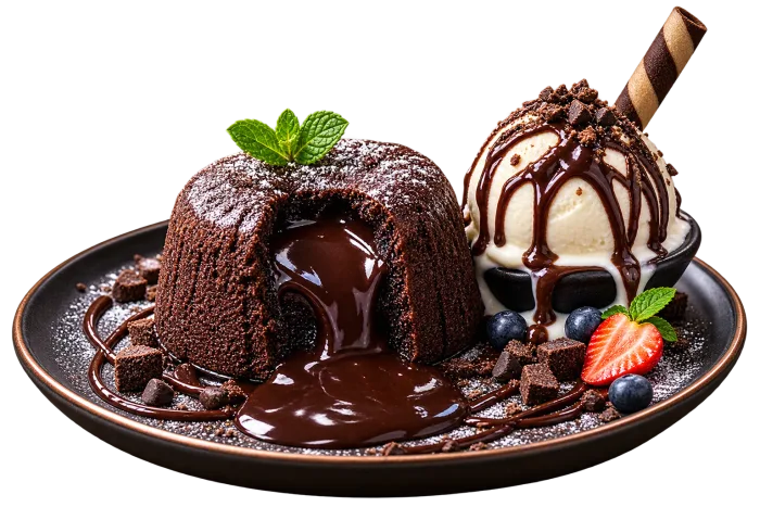 Chocholava with Icecream