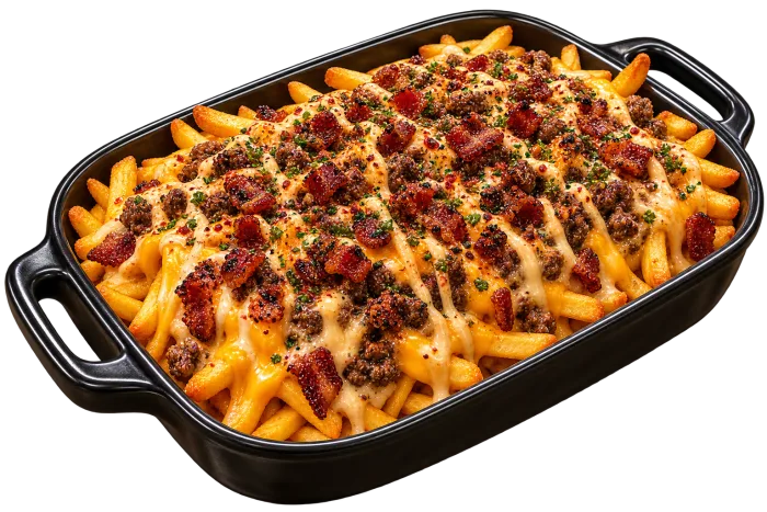 Oven Cheese Baked Fries